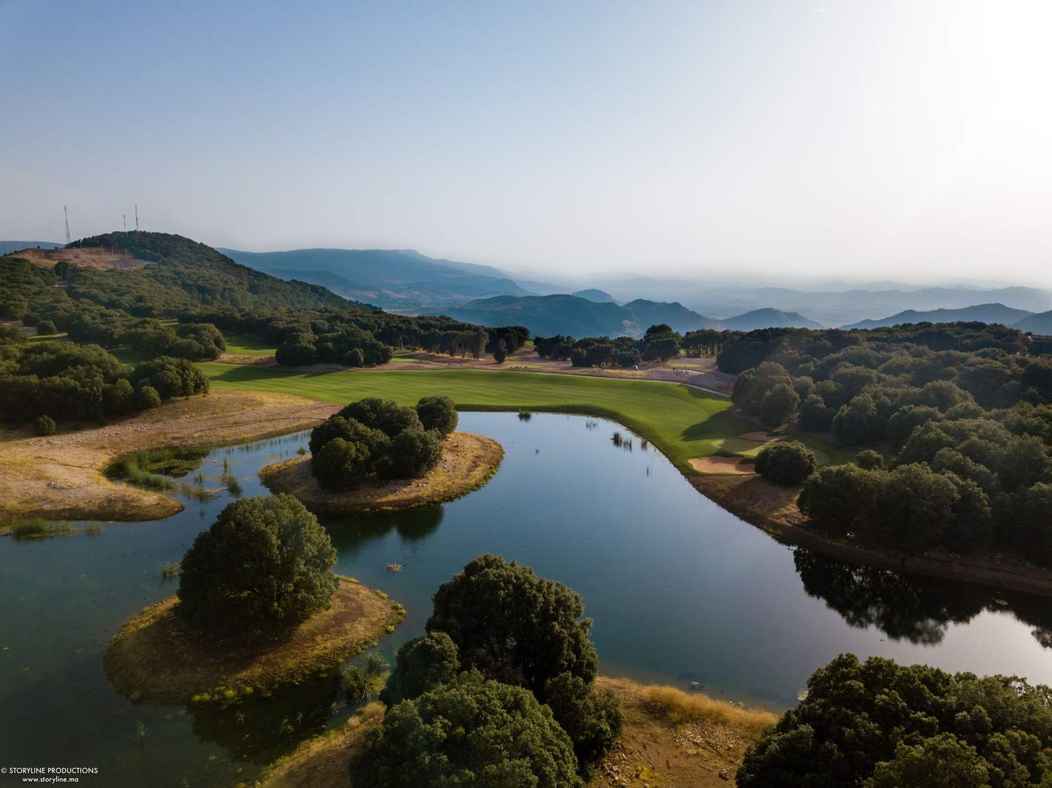 The 18-hole championship golf course and alpine-style luxury suites at Michlifen Resort & Golf in Ifrane, Morocco.